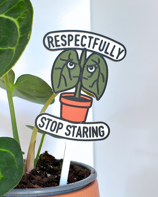 Respectfully Stop Staring Tag