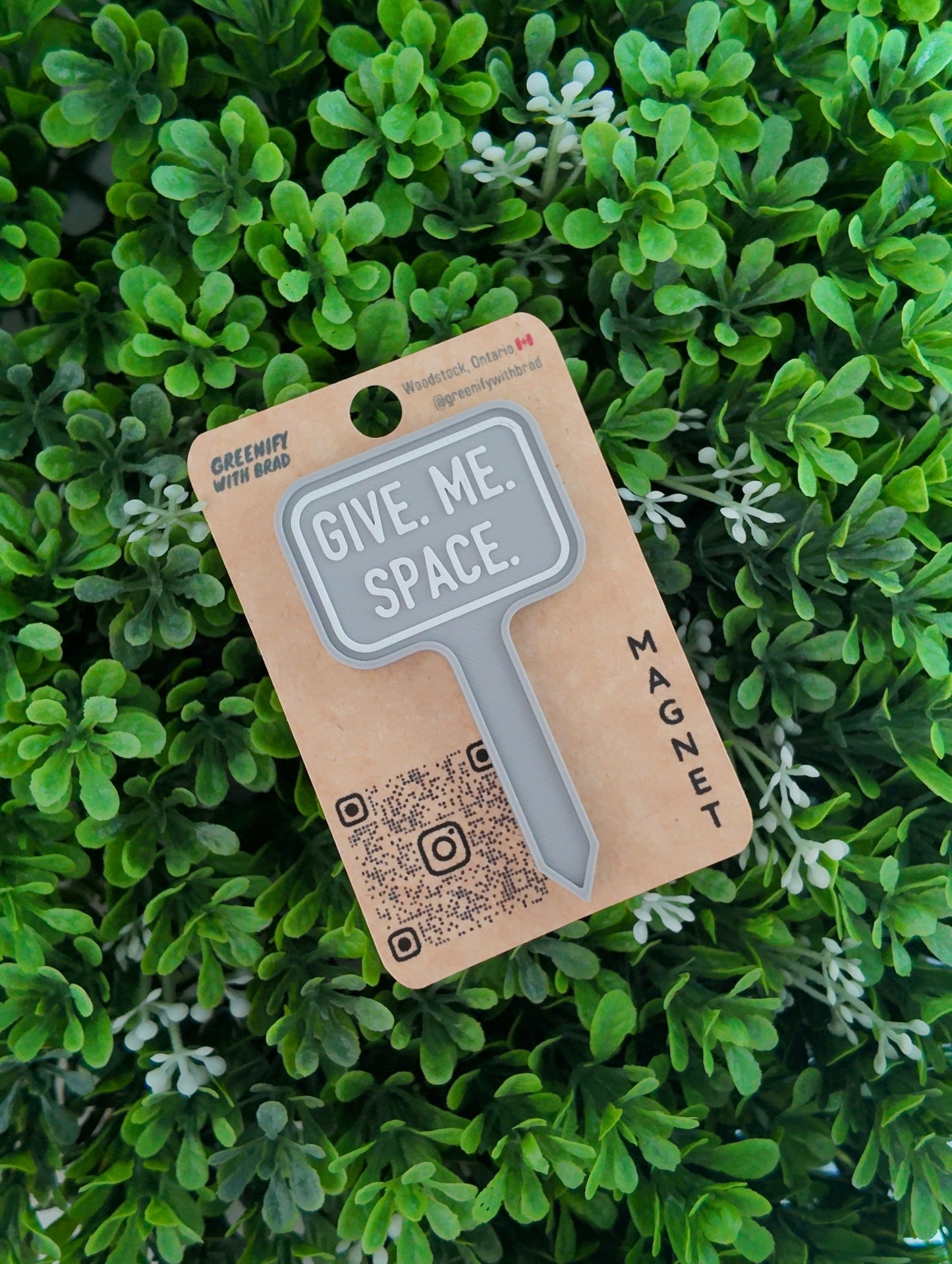 Give. Me. Space. Mini Tag Magnet