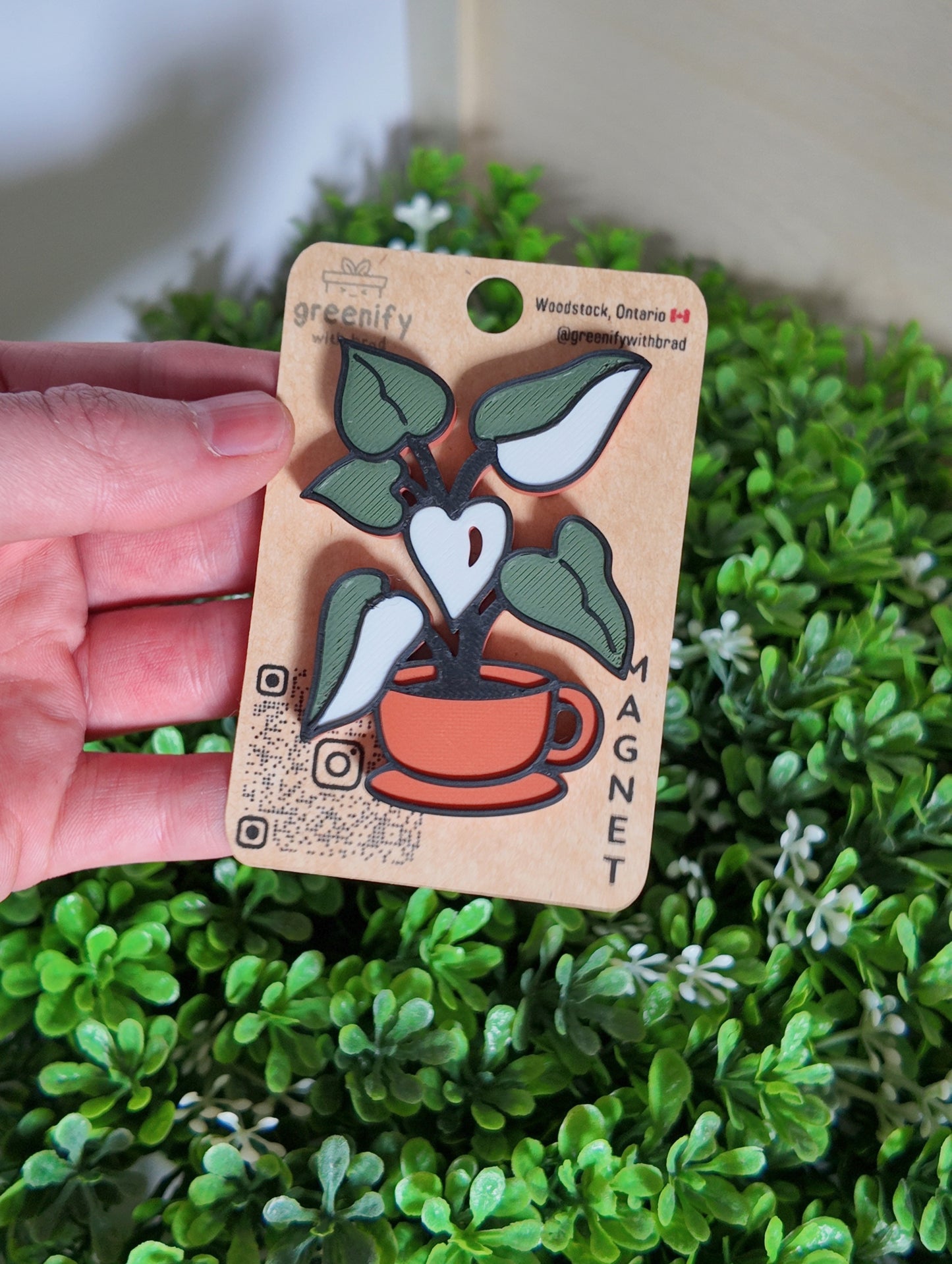 Tea Cup Philodendron Magnet