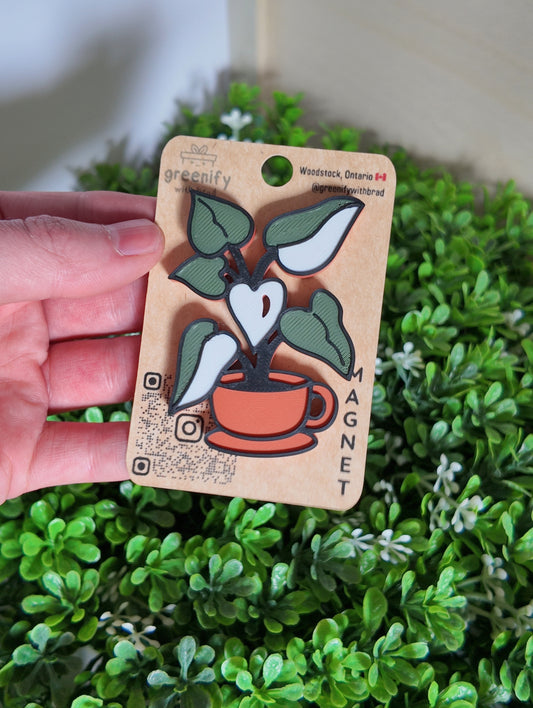 Tea Cup Philodendron Magnet