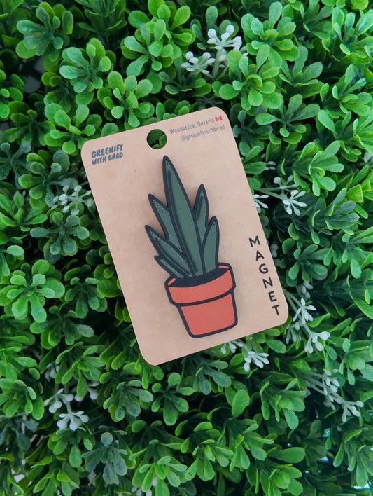 Snake Plant Magnet