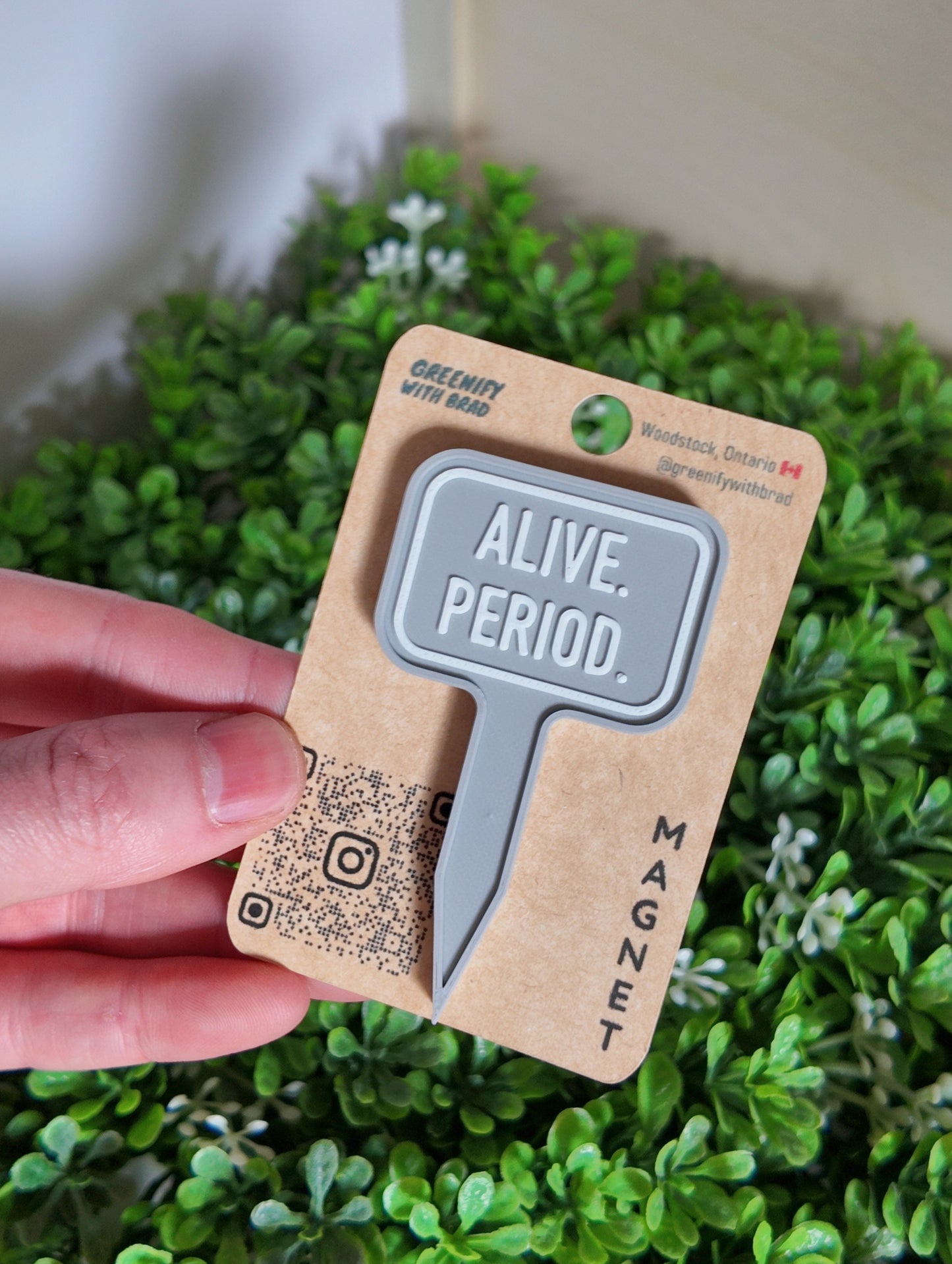 Alive. Period Mini Tag Magnet
