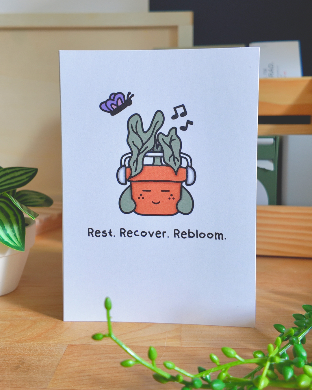 Rest. Recover. Rebloom. Card