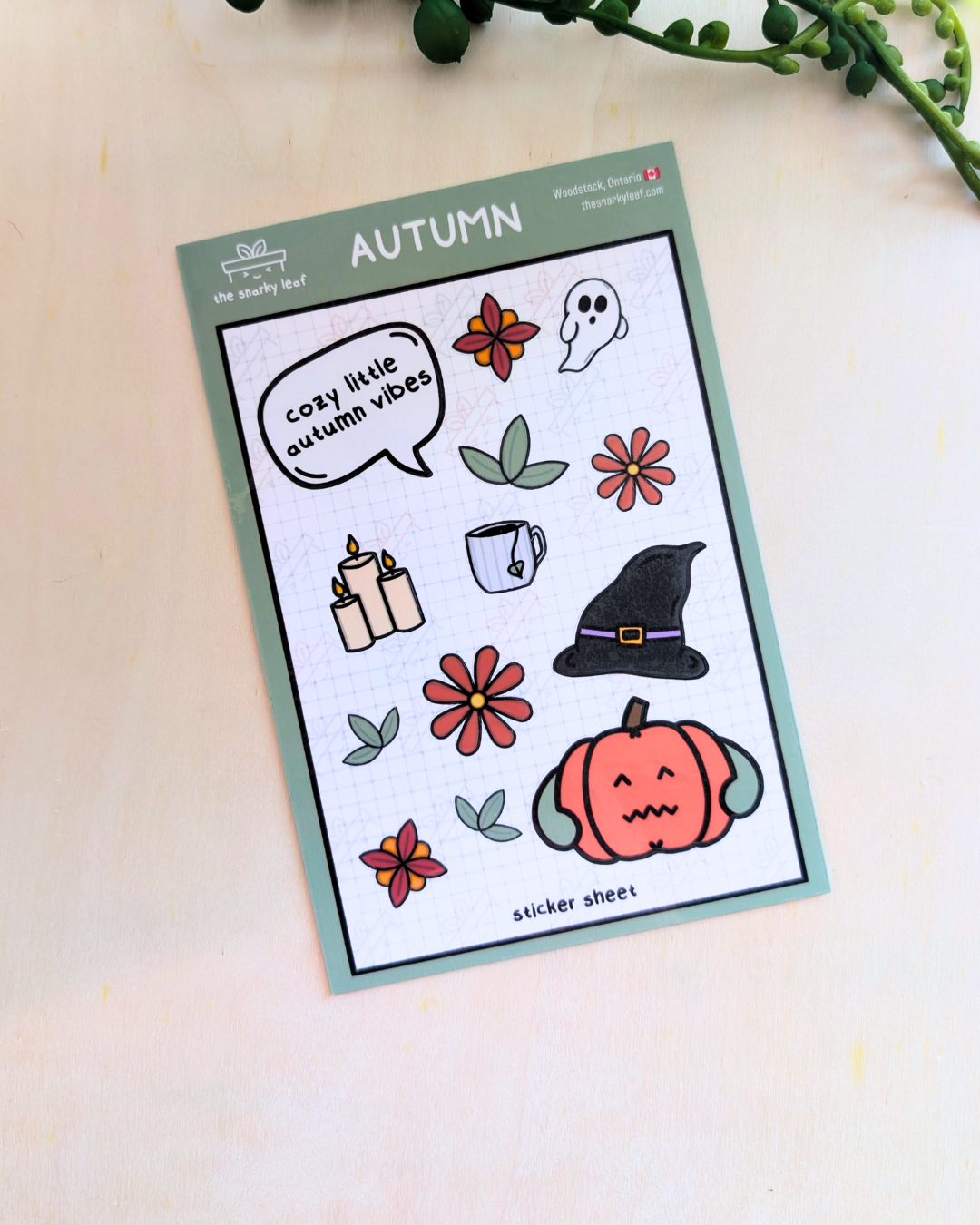 Pumpkin Sticker Sheet