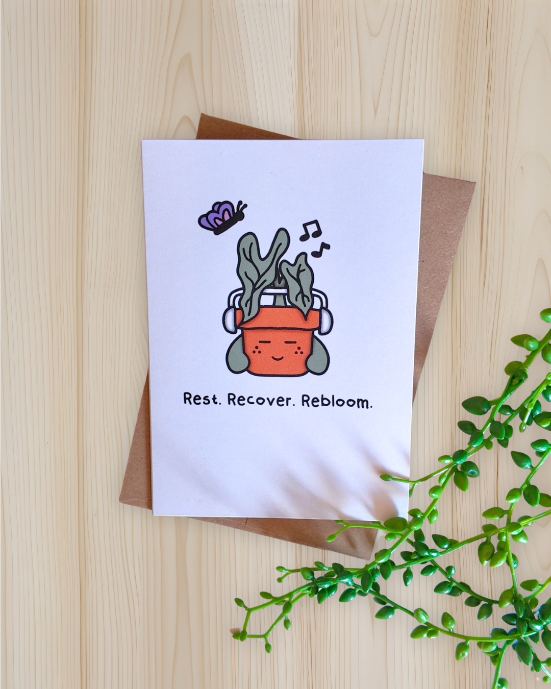 Rest. Recover. Rebloom. Card