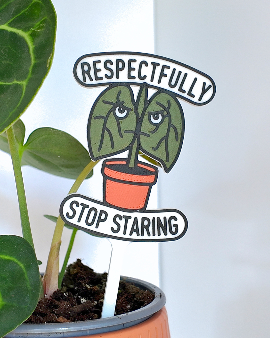 Respectfully Stop Staring Tag