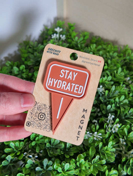 Stay Hydrated Mini Tag Magnet