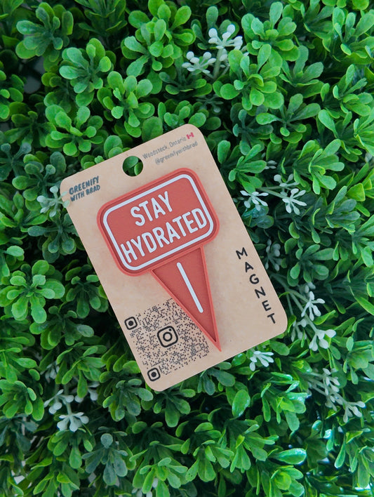 Stay Hydrated Mini Tag Magnet