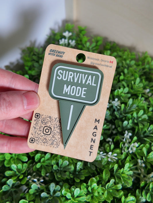 Survival Mode Mini Tag Magnet