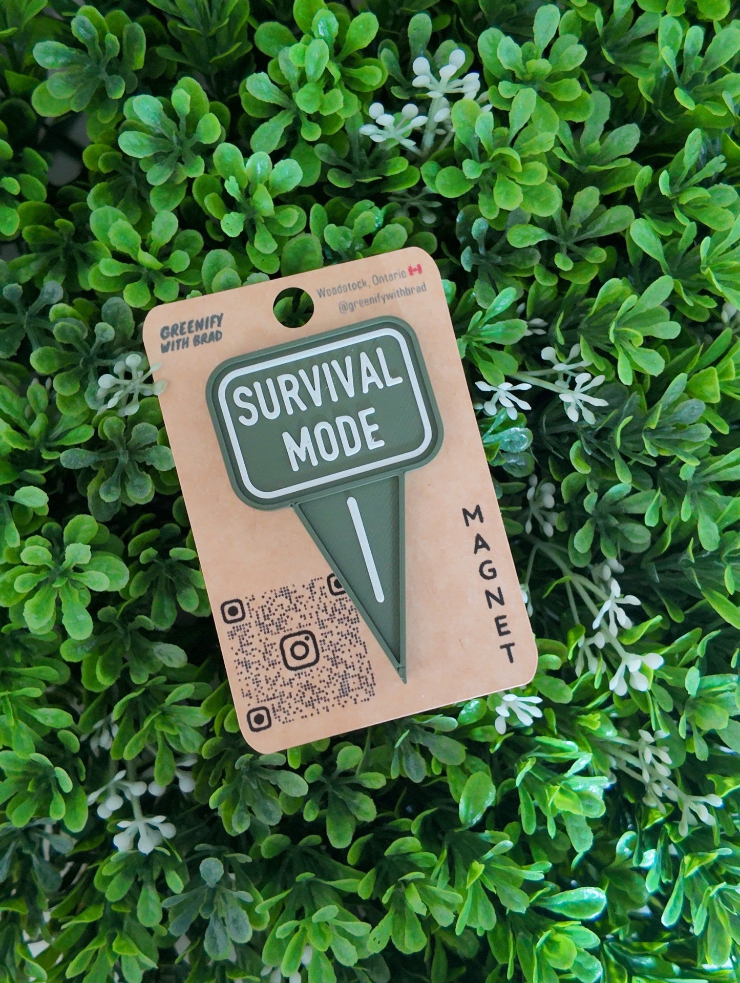 Survival Mode Mini Tag Magnet