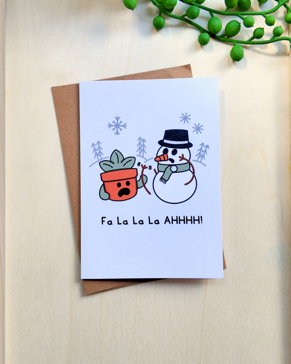 Fa La La La AHHHHH! Card