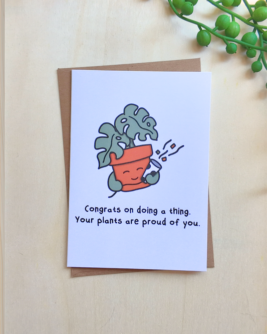 Congrats On Doing A Thing Card