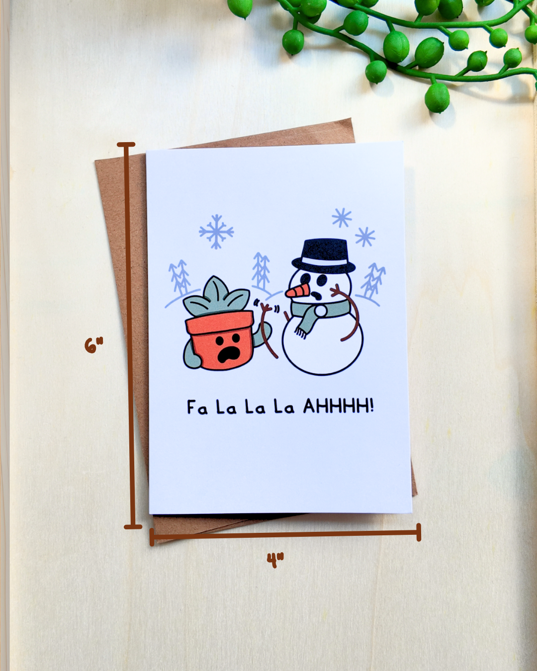 Fa La La La AHHHHH! Card