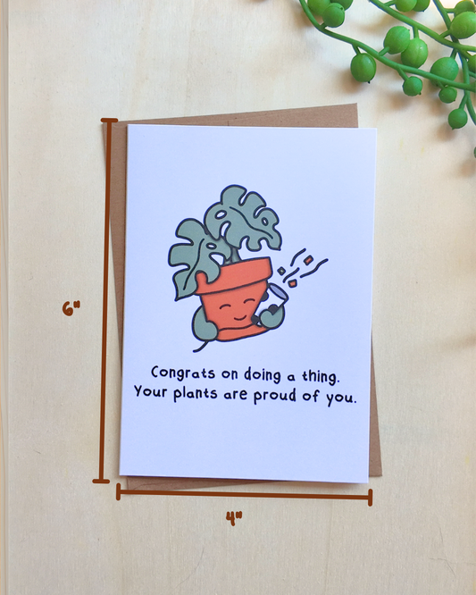 Congrats On Doing A Thing Card