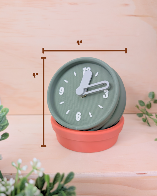 Functional Cactus Desk Clock