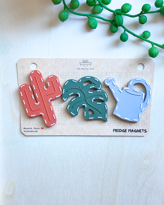 Stitched Plant Magnet Pack
