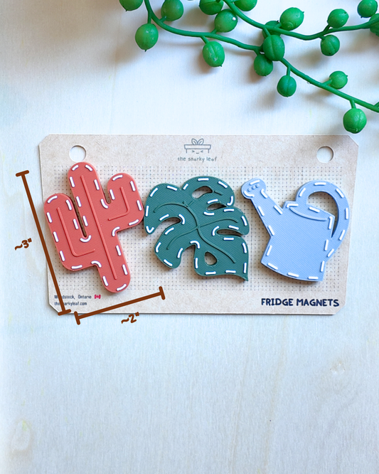 Stitched Plant Magnet Pack