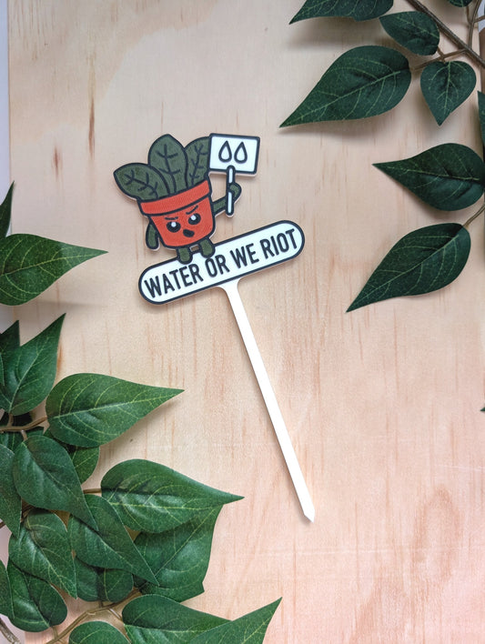 Water or We Riot Tag