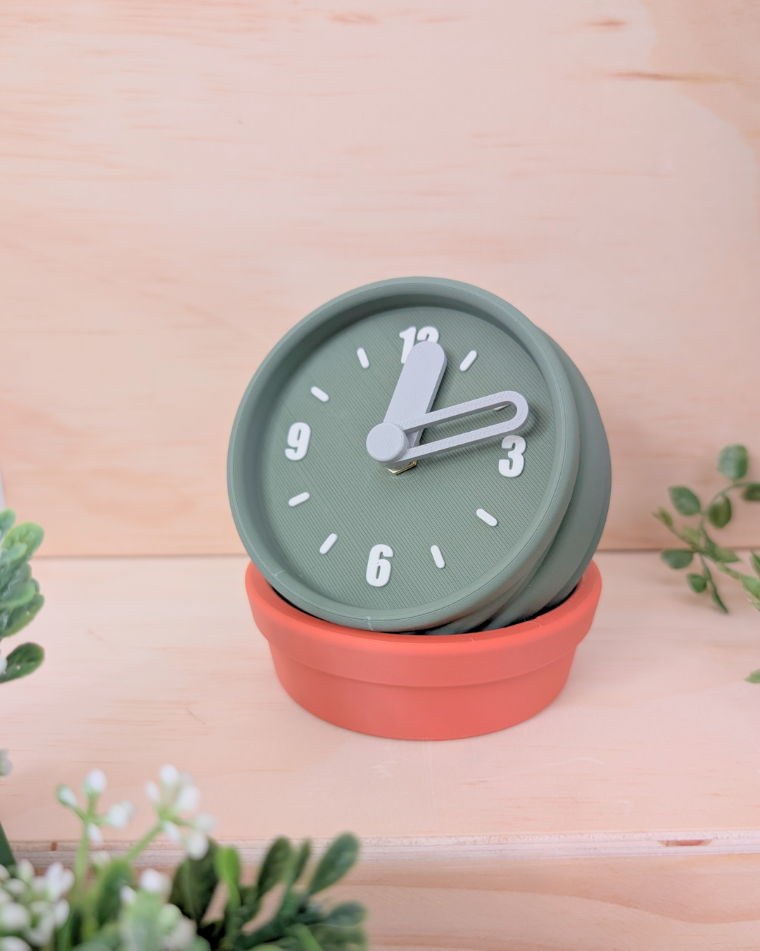 Functional Cactus Desk Clock